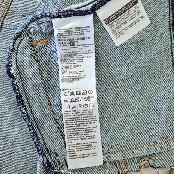 Levi's Hybrid Ex Boyfriend Trucker Jacket Sz. L - Picture 6 of 14